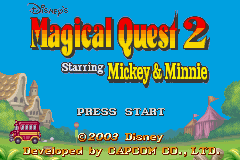 Magical Quest 2 Starring Mickey & Minnie Title Screen